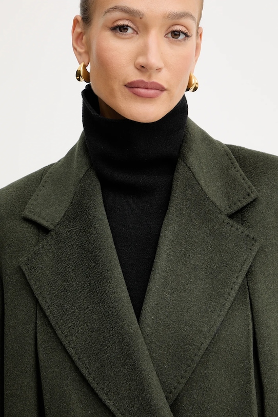 Weekend Max Mara palton de lână SMALTO 2525016026600 verde