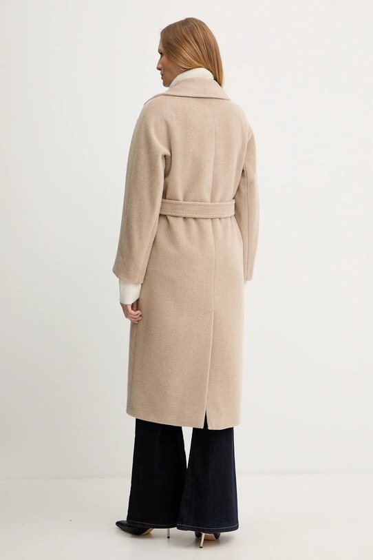 Oblečení Kabát s příměsí vlny Weekend Max Mara TEMPERA 2525016082600 béžová