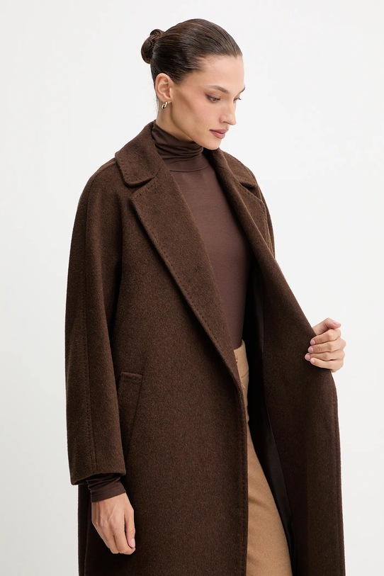 Weekend Max Mara płaszcz z dodatkiem wełny TEMPERA 2525016082600
