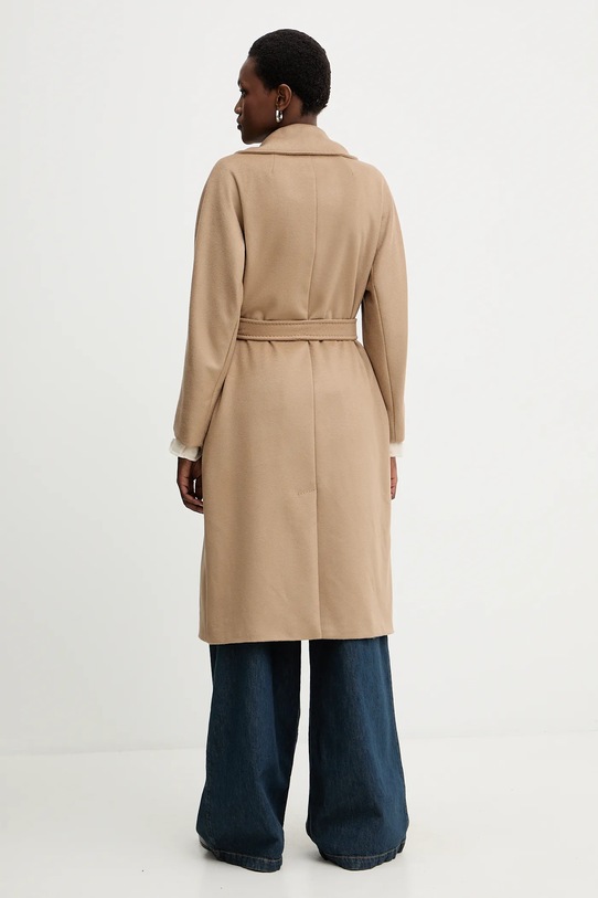 Odzież Weekend Max Mara płaszcz wełniany RESINA 2525016102600 zielony