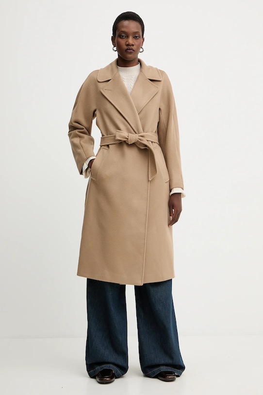 Weekend Max Mara palton de lână RESINA 2525016102600 bej AW25