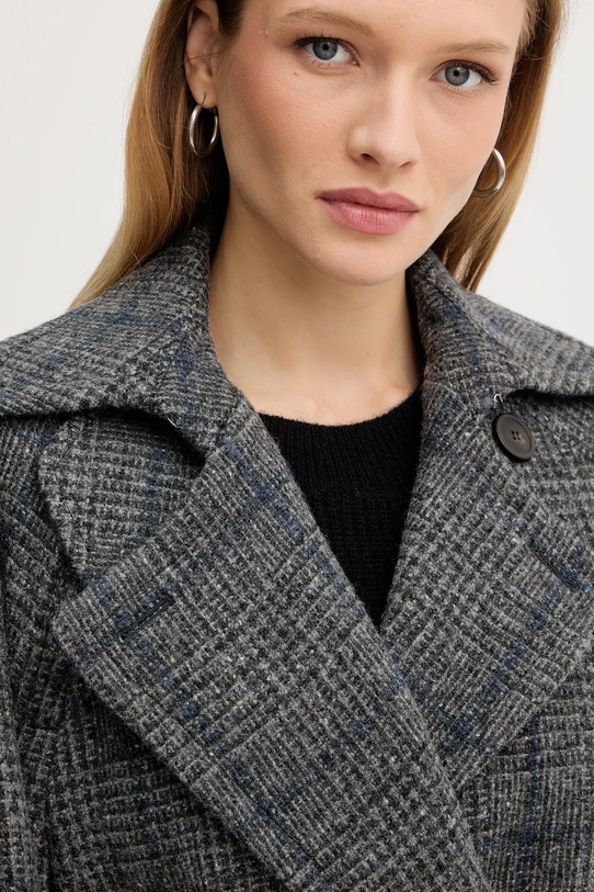 Kabát s příměsí vlny Weekend Max Mara SESTRI šedá 2525016122600