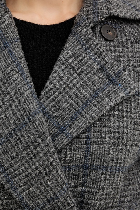 Kabát s příměsí vlny Weekend Max Mara SESTRI 2525016122600 šedá