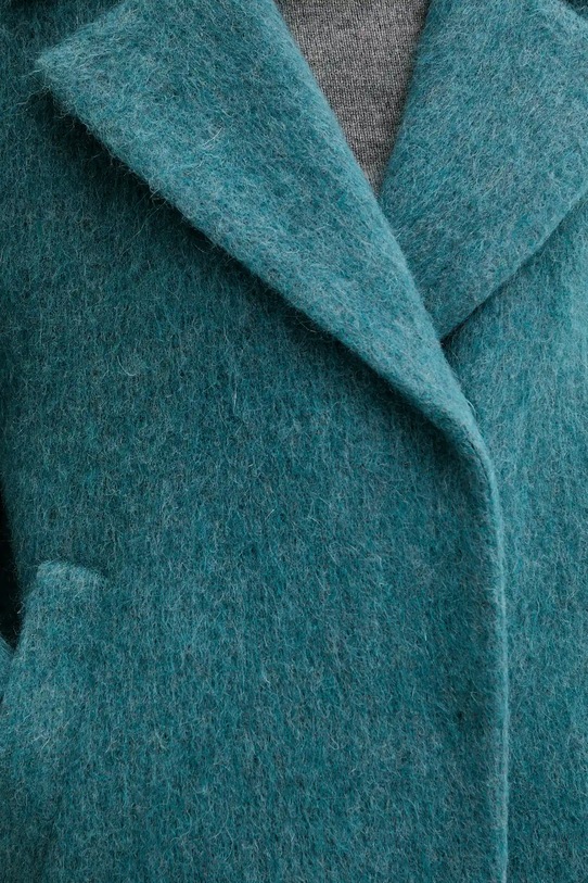 Kabát s vlnou Weekend Max Mara RADA 2525016142600 tyrkysová