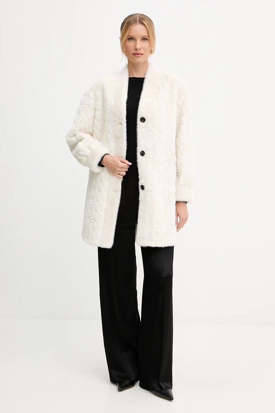 Ermanno Scervino płaszcz 57TD028E93 beżowy AW25