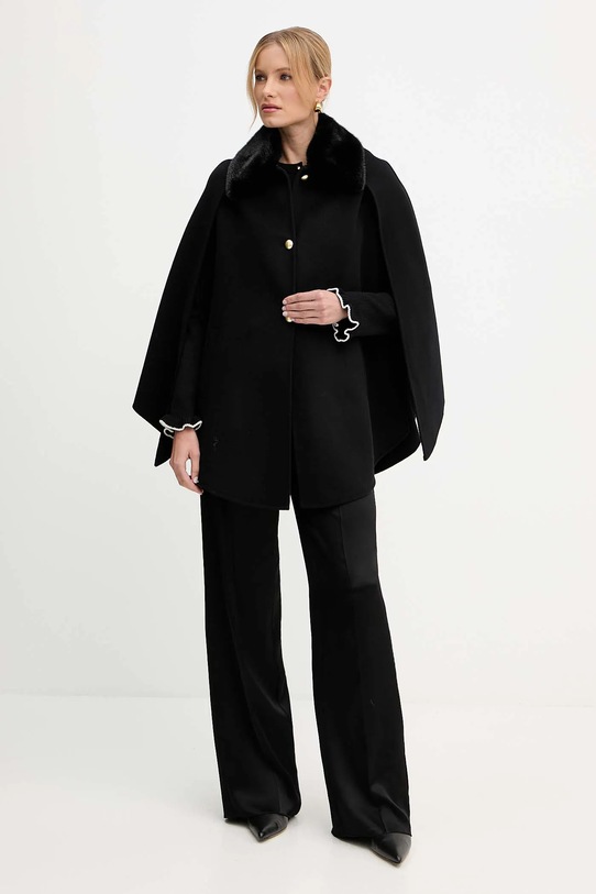 Ermanno Scervino płaszcz 57TD046EY0 czarny AW25