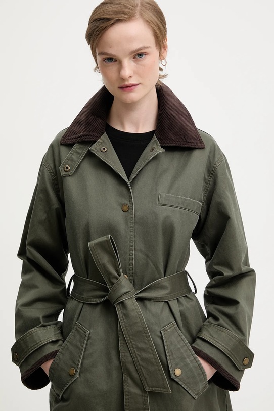 Abercrombie & Fitch płaszcz zielony KI144.5195.340