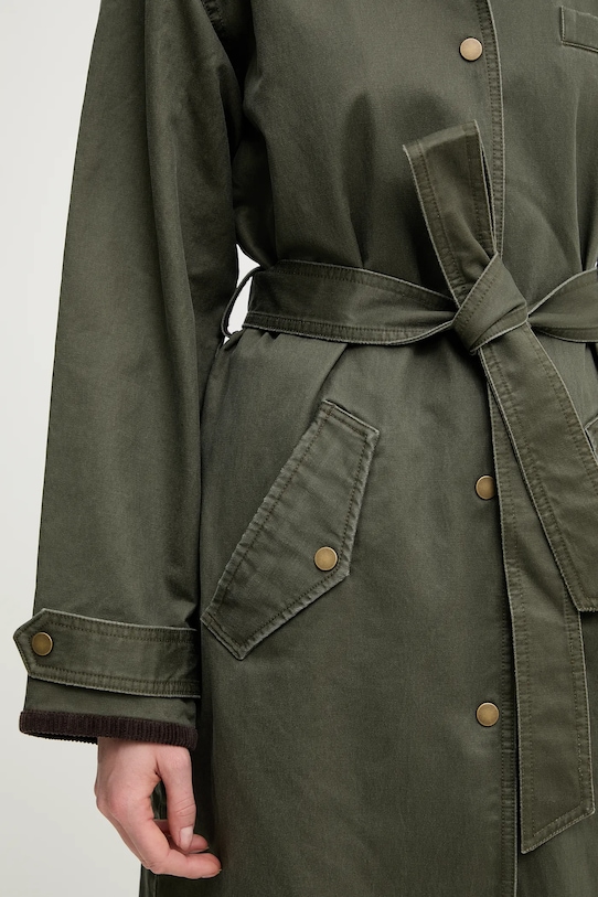 Παλτό Abercrombie & Fitch KI144.5195.340 πράσινο