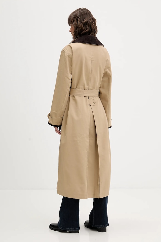 Odzież Abercrombie & Fitch płaszcz KI144.5303.415 beżowy