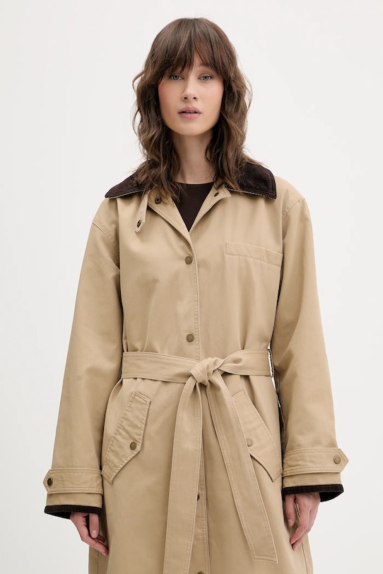 Abercrombie & Fitch płaszcz beżowy KI144.5303.415