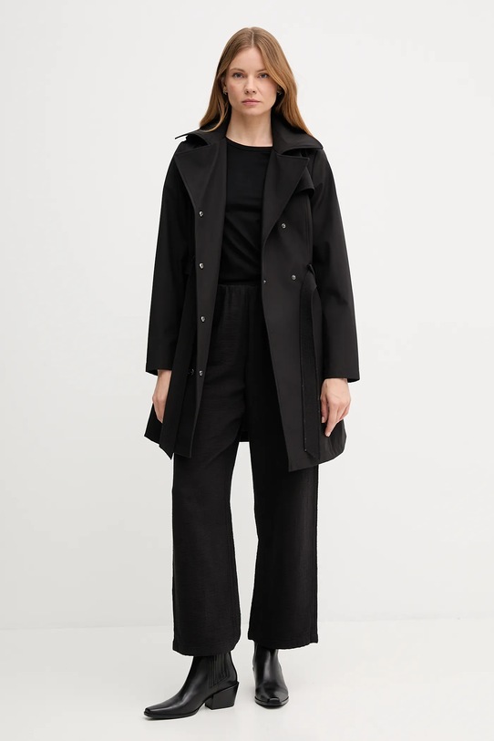 Dkny trencz DLEMPY37 czarny AW25