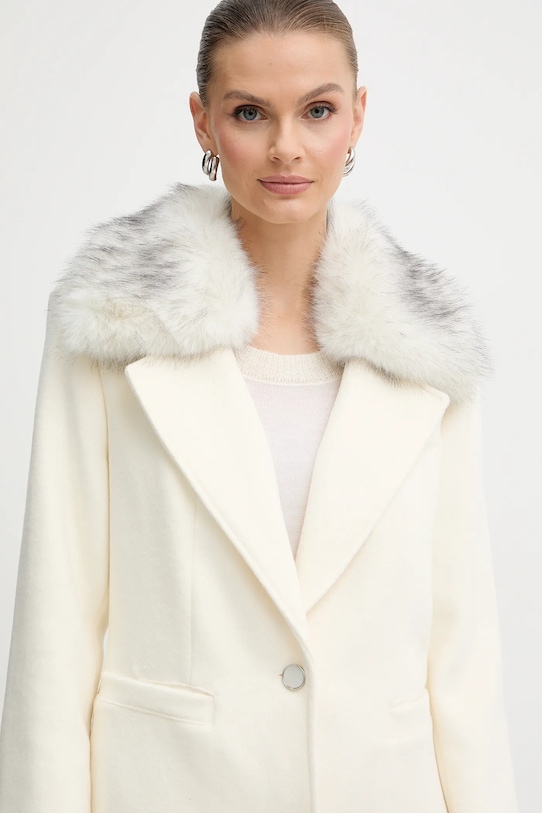 Guess płaszcz z dodatkiem wełny KAROLE beżowy W5BL19.W2642