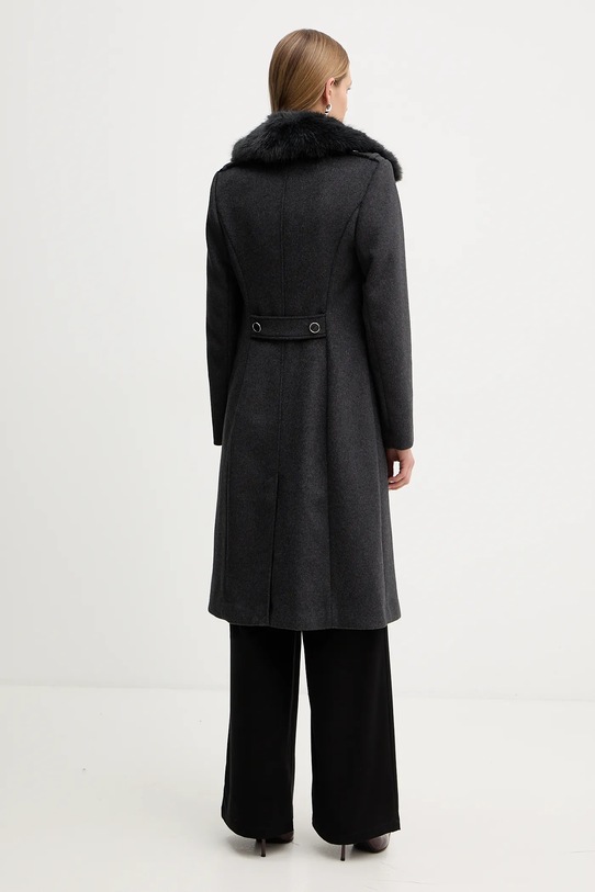 Odzież Guess płaszcz z dodatkiem wełny KAROLE W5BL19.W2642 szary