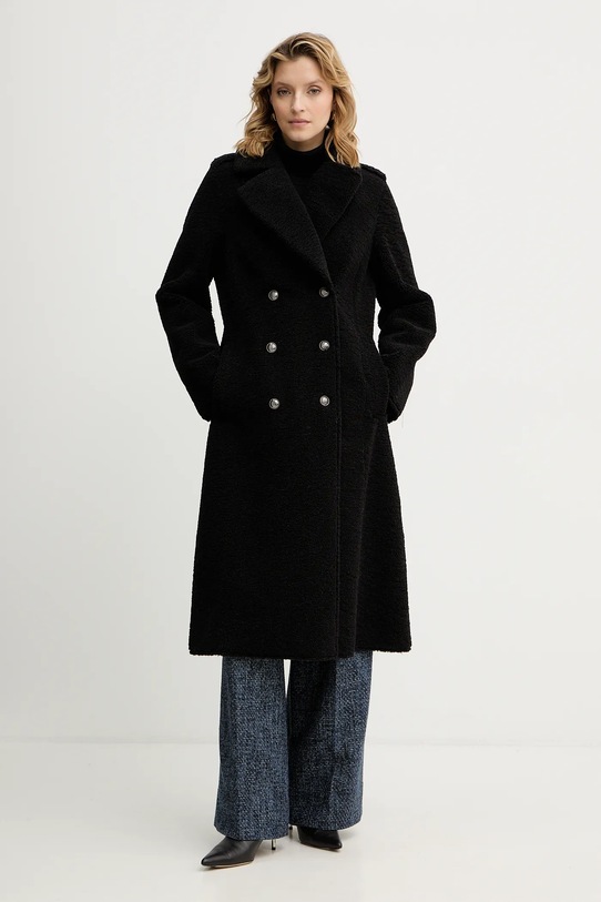 Παλτό Guess LAILA W5BL62.W4190 μαύρο AW25