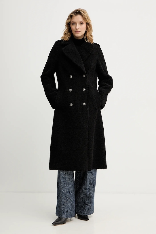 Παλτό Guess LAILA W5BL62.W4190 μαύρο AW25