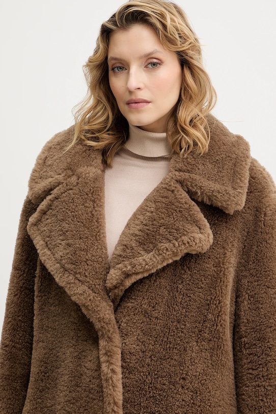 Παλτό Guess EUGENIE καφέ W5BL93.WJ090