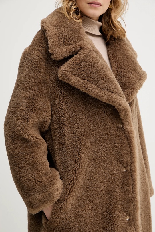 Παλτό Guess EUGENIE W5BL93.WJ090 καφέ