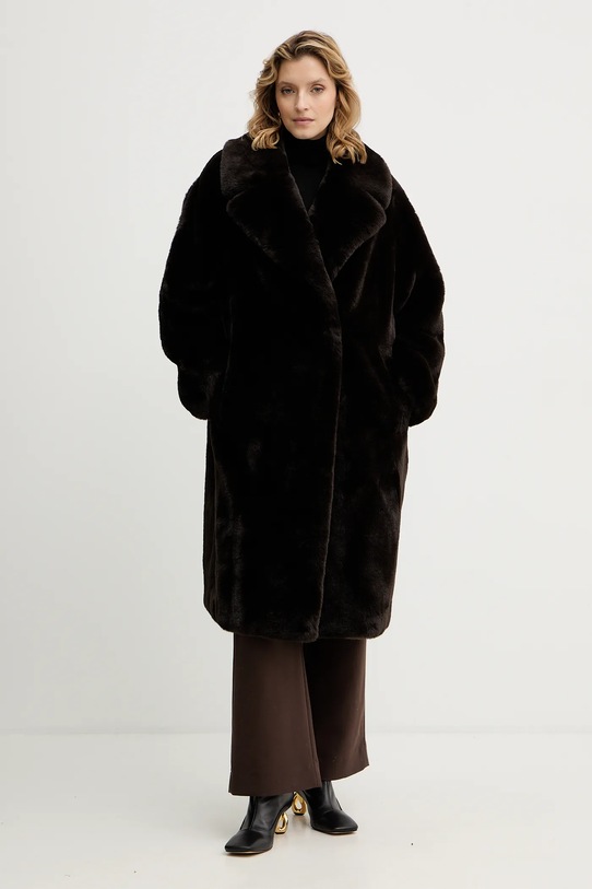 Παλτό Guess VANNA W5BL95.WJ110 καφέ AW25