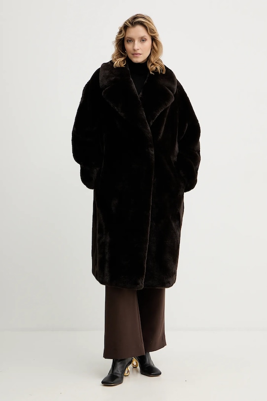 Παλτό Guess VANNA W5BL95.WJ110 καφέ AW25