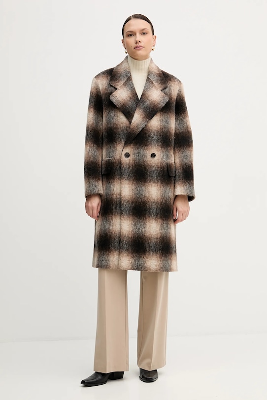 Joop! płaszcz z dodatkiem wełny przejściowe brązowy 30047890