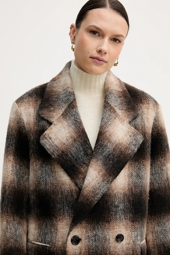 Joop! płaszcz z dodatkiem wełny brązowy 30047890