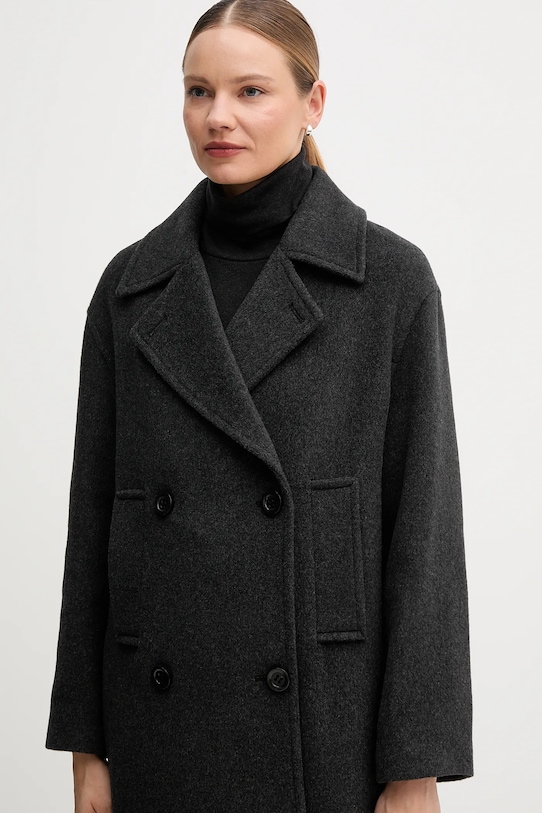 Marc Aurel płaszcz z dodatkiem wełny szary 5025.1020.24808