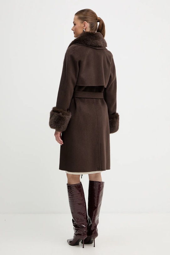 Одяг Пальто з додаванням вовни Marciano Guess LILIANA 5BGL46.7125A коричневий