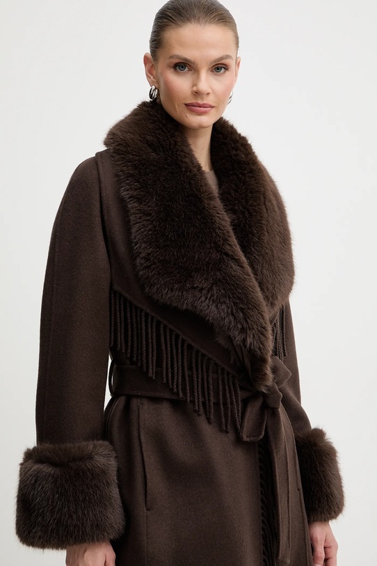 Пальто з додаванням вовни Marciano Guess LILIANA коричневий 5BGL46.7125A