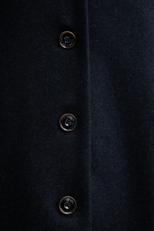 Sessun płaszcz z dodatkiem wełny 23112022 granatowy