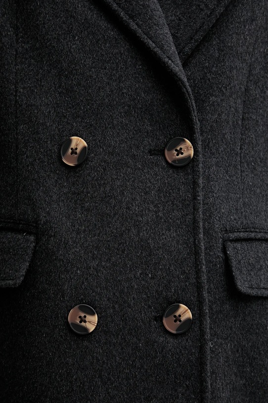 Pepe Jeans płaszcz z dodatkiem wełny PL4024361 szary