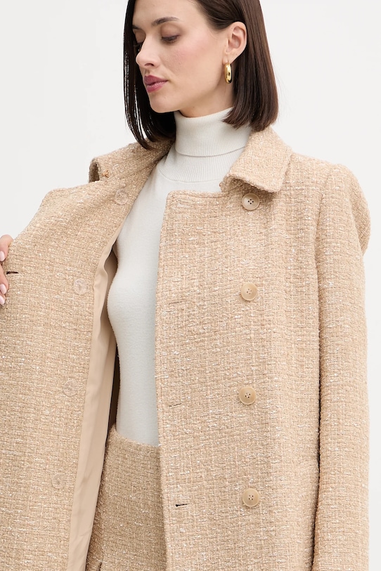 Twinset płaszcz z wełną 252TP2140