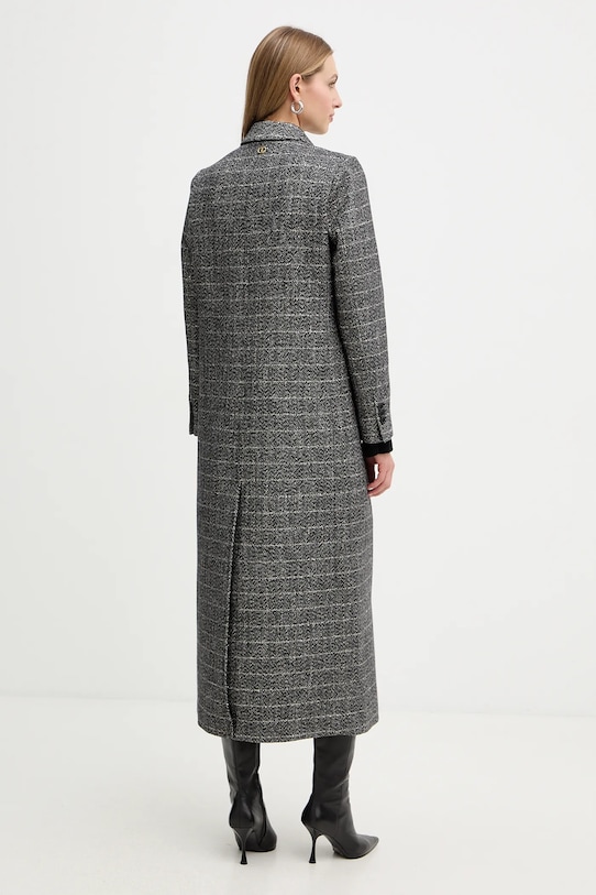 Oblečenie Kabát s prímesou vlny Twinset 252TT2041 sivá