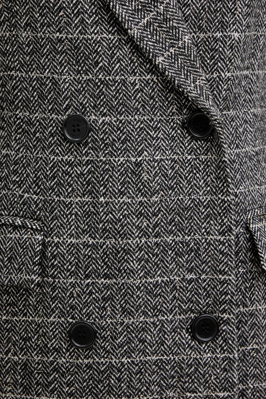 Kabát s prímesou vlny Twinset 252TT2041 sivá