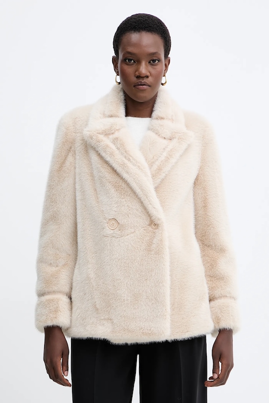 Пальто Twinset с подкладкой бежевый 252TT2154