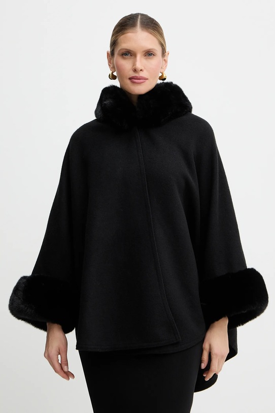 Twinset poncho pozostałe czarny 252TO5130