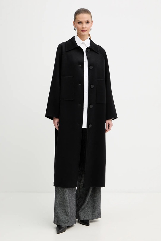 Armani Exchange cappotto con lana XW001234.AF16216 nero AW25