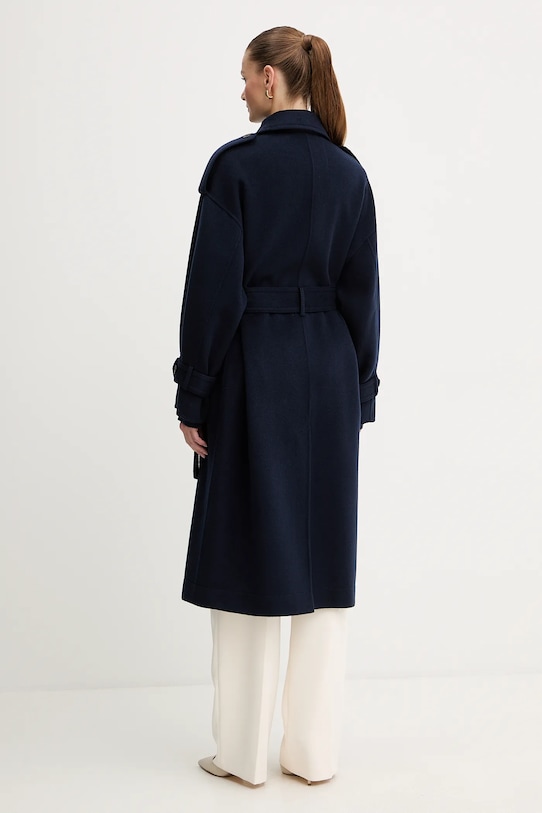 Одежда Шерстяное пальто MAX&Co. 2526016013200 тёмно-синий