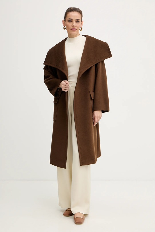 MAX&Co. płaszcz wełniany 2526016014200 brązowy AW25