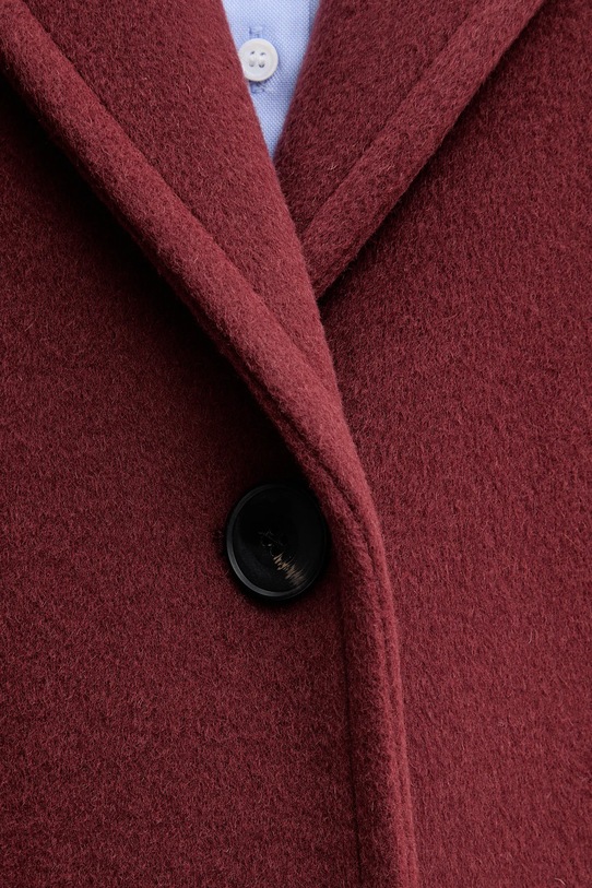 Kabát s příměsí vlny MAX&Co. 2526016023200 burgundské