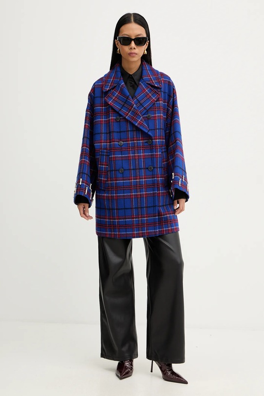 MAX&Co. płaszcz z dodatkiem wełny 2526086015200 granatowy AW25