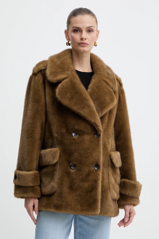 Luisa Spagnoli płaszcz nieocieplane brązowy 542240