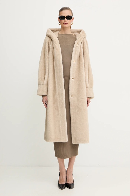 Пальто Luisa Spagnoli 542439 бежевий AW25
