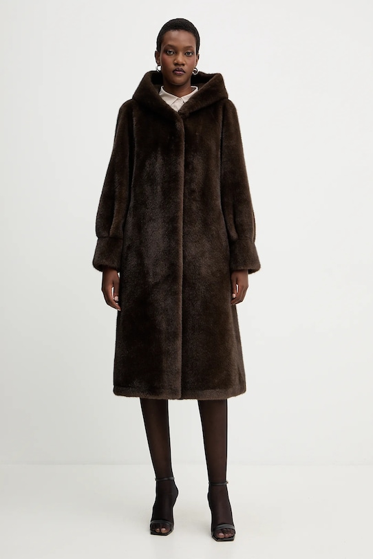 Luisa Spagnoli płaszcz nieocieplane brązowy 542439