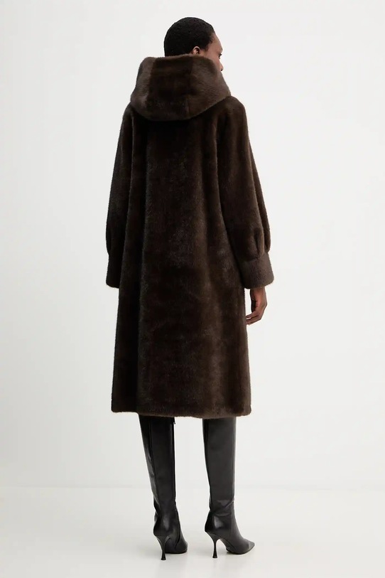 Odzież Luisa Spagnoli płaszcz 542439 brązowy