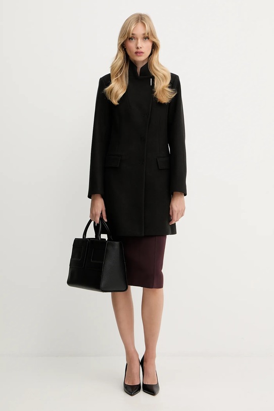Kabát s prímesou vlny Liu Jo MF5119.J4873 čierna AW25
