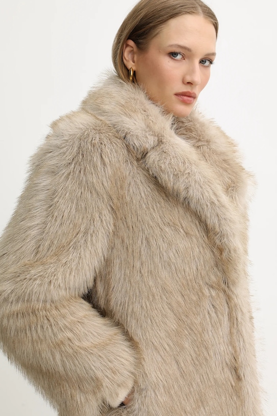 Kabát Liu Jo béžová MF5459.E1024