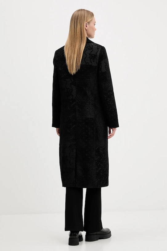 Oblečení Kabát Desigual PATCH BLACK 25WWEW16 černá