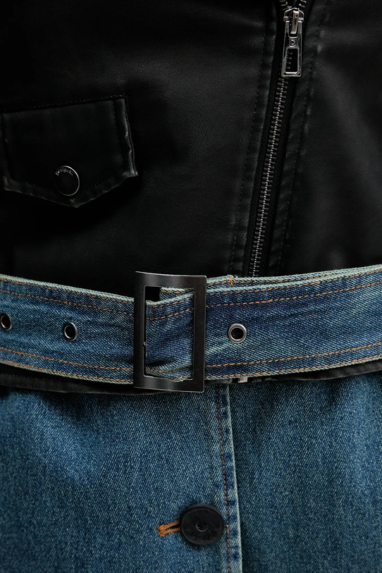 Desigual płaszcz jeansowy DENIMBIK 25WWEW52