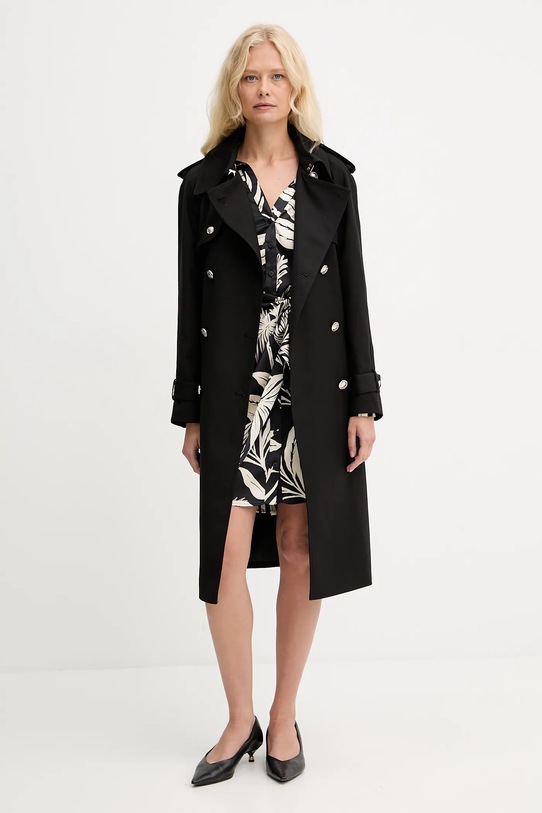 Тренч Morgan GTRENCH1 чорний AW25