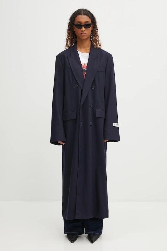 Палто с вълна Fiorucci Light Wool Maxi W02FPOCO382WO01BL05